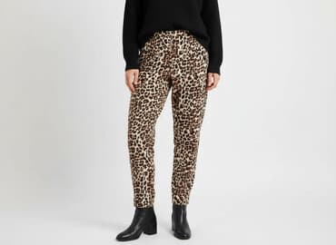 piżamy damskie allegro: Spodnie materiałowe damskie, rozmiar L — 6