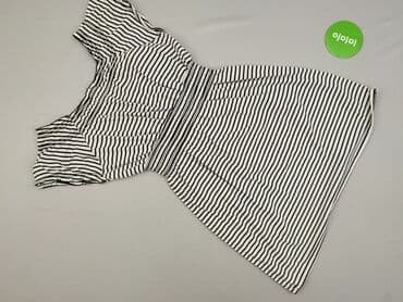 biała bluzka w czarne paski: Stella, Women's blouse, size XL — 4