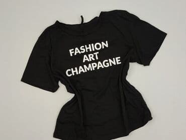 czarne t shirty ze złotym nadrukiem: T-shirt damski, rozmiar M — 2