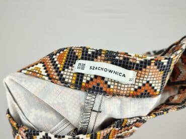 ozdobne paski do sukienek wieczorowych allegro: SZACHOWNICA, Spodnie materiałowe damskie, rozmiar 2XS — 4