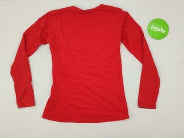 czerwona bluzki z bufkami: MEGI, Bluzka damska, S — 3