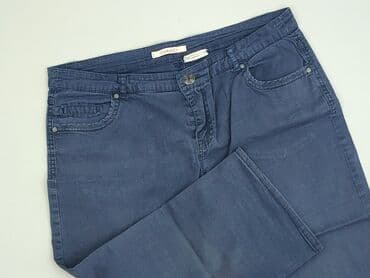 brązowe cargo: Camaïeu, Spodnie 3/4 damskie, rozmiar L — 1