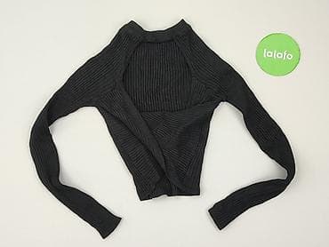 czarny sweter oversize: Sinsay, Golf damski, rozmiar XS — 3