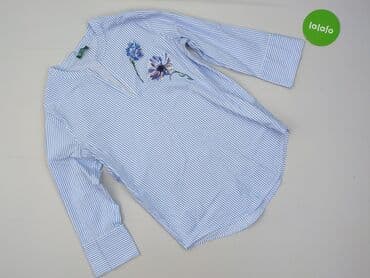 koszulka z długim rękawem w paski: Koszula damska, rozmiar M — 2