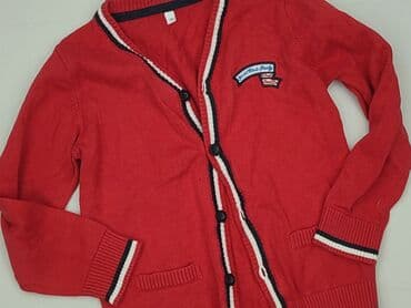 swetrowa sukienka h: Shirt 4-5 years, condition - Very good, pattern - Striped, color - Red — 1