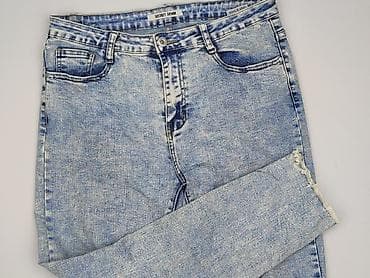 jeansy cropped: Jeansy damskie, rozmiar L — 1