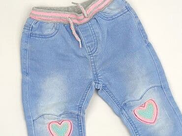 джинсы: Spodnie jeansowe, So cute, 9-12 miesięcy, stan - Idealny — 1