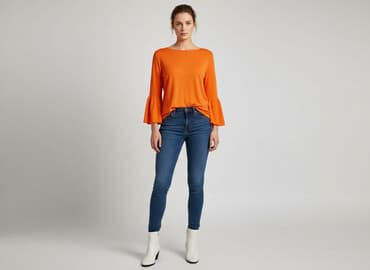 bluzki damskie pomarańczowa: Bluzka damska, rozmiar M — 6