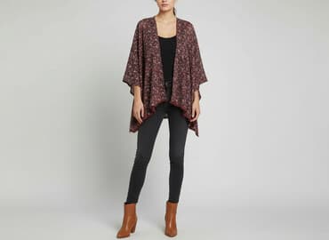 czerwona kurtka damska reserved: Subdued, Ponczo damskie, rozmiar One size — 8