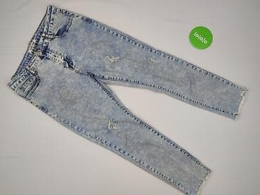 jeansy cropped: Jeansy damskie, rozmiar L — 2