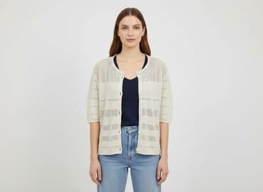 tanie narzutki damskie: Kardigan damski, rozmiar L — 5