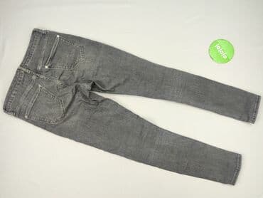 szare jeansy damskie stylizacje: Jeansy damskie, rozmiar M — 3