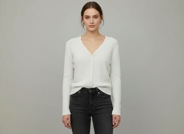 kurtki zimowe damskie c a: Kardigan damski, rozmiar M — 5