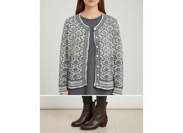 deichmann kapcie z futerkiem: Kardigan damski, rozmiar M — 7