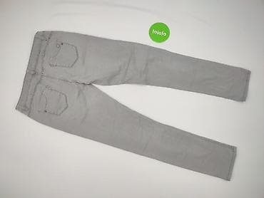 grey denim jeans: Jeansy damskie, rozmiar L — 3