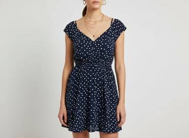 czerwone sukienki w groszki: H&M, Sukienka damska, rozmiar S — 7