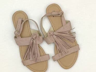 buty pudrowy róż na wesele: Sandały damskie, rozmiar 38 — 1