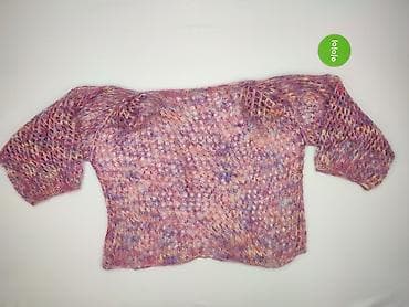 sweter w serca h: Sweter damski, rozmiar One size — 2