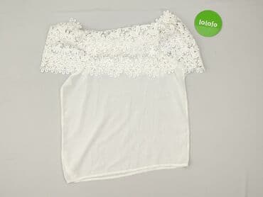 biala bluzka na jedno ramie: Bluzka damska, rozmiar S — 4