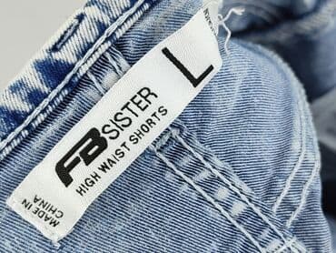 krótkie spodenki z wysokim stanem: FB Sister, Szorty damskie, rozmiar L — 4