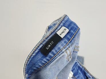 biale szerokie jeansy: Jeansy damskie, rozmiar L — 4