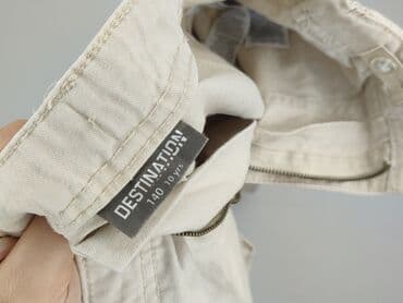 czarne wzorzyste rajstopy: Material trousers, Destination, 10 years, 140, condition - Very good — 4