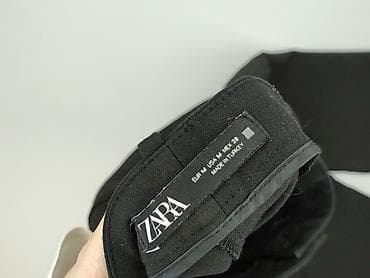 zara len: Zara, Spodnie materiałowe damskie, rozmiar M — 4