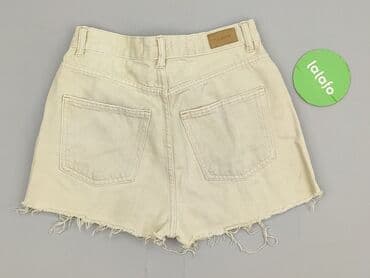 spodenki jeansowe z wysokim stanem pull and bear: PULL&BEAR, Szorty damskie, rozmiar XS — 3
