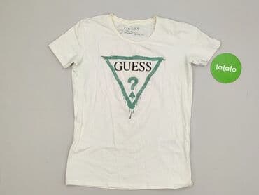 białe t shirty guess: Guess, T-shirt damski, rozmiar S — 3