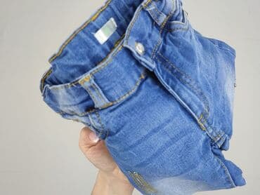 stradivarius spodnie z eko skory: Spodnie jeansowe, 4-5 lat, 104/110, stan - Bardzo dobry — 4