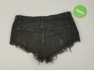 spodenki czarne krótkie: Denim, Szorty damskie, rozmiar M — 3