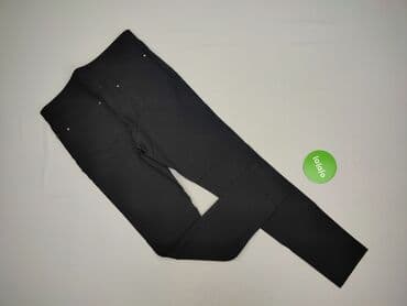 spodnie czarne damskie z niskim stanem: F&F, Spodnie materiałowe damskie, rozmiar M — 3