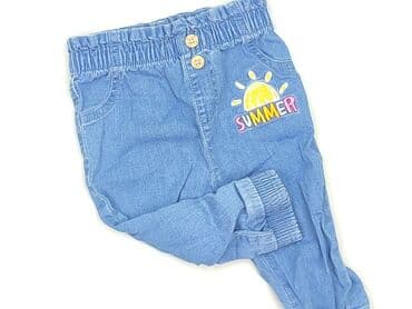 zara woskowane spodnie: Spodnie jeansowe, So cute, 6-9 miesięcy, stan - Bardzo dobry — 1