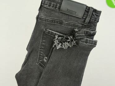 woskowane legginsy z wysokim stanem zara: Stradivarius, Jeansy damskie, M — 5