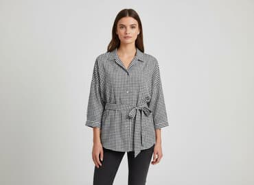 koszula damska z paskiem: Bluzka damska, rozmiar S — 1