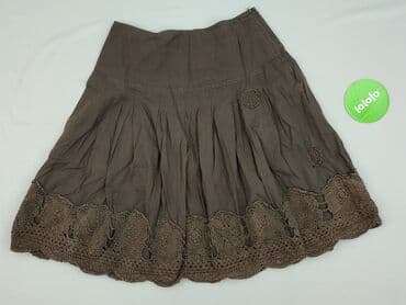 spódnice brązowa midi: Spódnica damska, rozmiar M — 3
