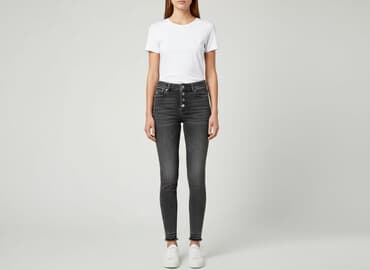 zara jeansy szare: Zara, Jeansy damskie, rozmiar S — 6