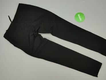 czarne jeansy damskie stylizacje: Spodnie materiałowe damskie, rozmiar M — 3