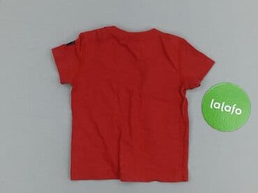 pomaranczowe spodnie dresowe: T-shirt, 6-9 months, condition - Very good — 3