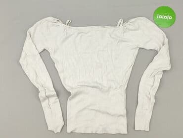 biala bluzka na dlugi rekaw: Bluzka damska, rozmiar S — 3