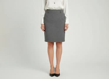 plisowane spódnice szara: Spódnica damska, rozmiar M — 7