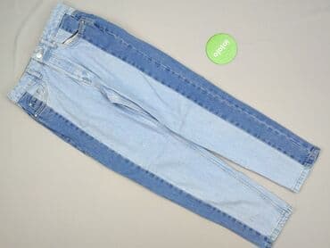 sinsay dżinsy z wysokim stanem: Denim, Jeansy damskie, rozmiar S — 2