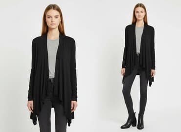 kurtki zimowe damskie c a: Kardigan damski, rozmiar S — 6