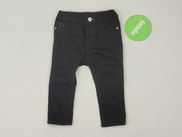 spodnie w kratke hm: Spodnie jeansowe, H&M, 6-9 miesięcy, stan - Idealny — 2