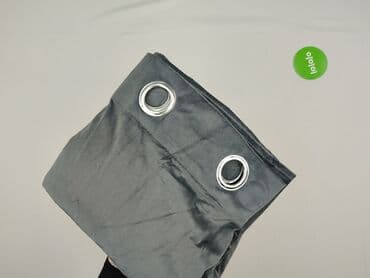 okienna zasłona z listewek: Zasłony na przelotkach – aksamitne, grafitowe - Typ: para zasłon (2 — 4