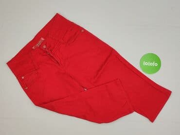 czerwone sandały na słupku ccc: Spodnie 3/4 damskie, M — 2