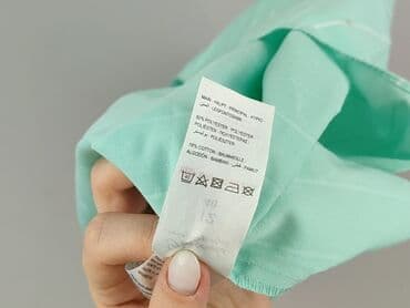 koszulka w paski damska: Peacocks, Bluzka damska, M — 9