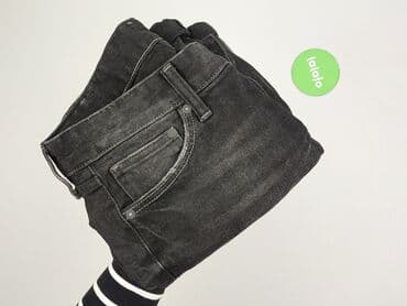 czarne jeansy push up: Denim, Szorty dla mężczyzn, rozmiar L — 6