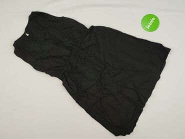 czarna sukienka ze srebrnymi wstawkami: Tessentials, Sukienka damska, S — 3