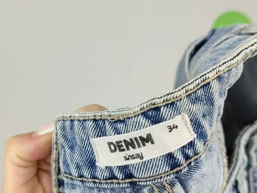 krótkie spodenki z wysokim stanem jeansowe: Sinsay, Szorty damskie, rozmiar XS — 6